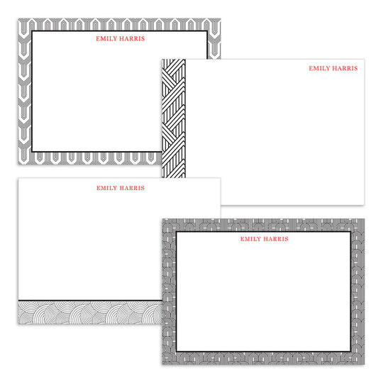 Art Deco Flat Note Card Collection